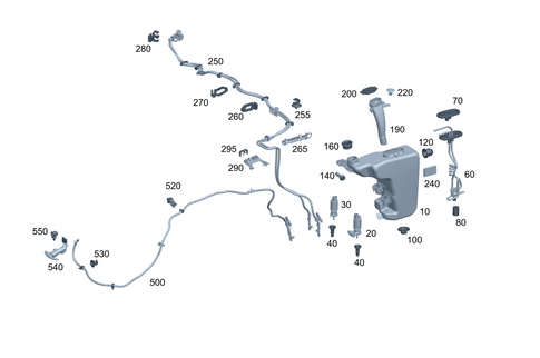 Front Windshield Washer System for 2021 Mercedes-Benz S500 #0