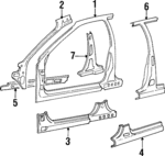 7111134101 - Body: Aperture Panel for Hyundai Image