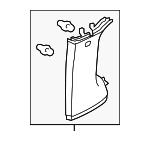 84131SCVA11ZA - Body: Lower Quarter Trim for Honda: Element Image