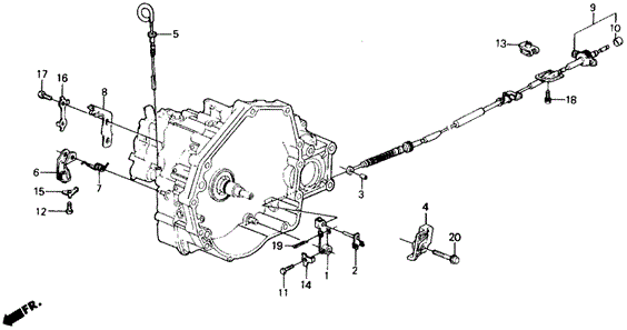 AT Control Wire for 1988 Honda Prelude #0