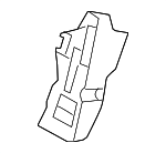 99755121101 - Body: Foot Rest for Porsche: 911, Boxster, Cayman Image