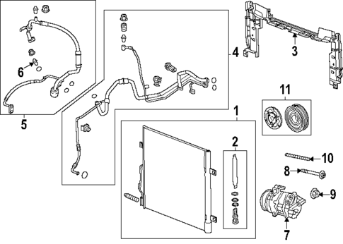 Condenser, Compressor & Lines for 2025 GMC Acadia #0