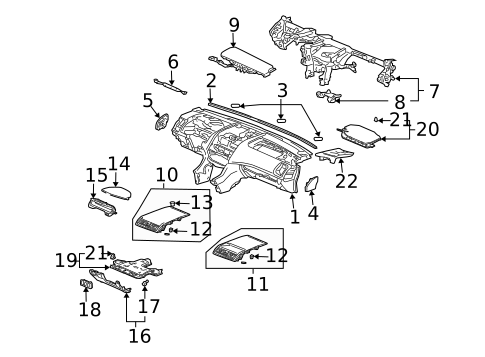 Instrument Panel for 2007 Honda Accord #1