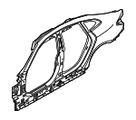 41219625528 - Body: Uniside Assembly for BMW: 430i Gran Coupe, 430i xDrive Gran Coupe, i4, M440i Gran Coupe, M440i xDrive Gran Coupe Image