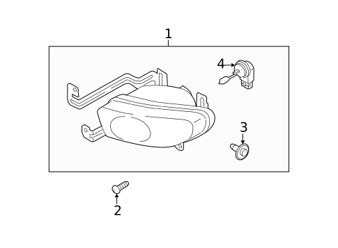 Bulbs - Chassis for 2003 Kia Spectra #2