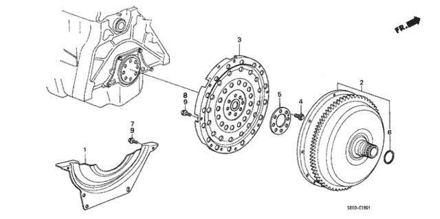 AT Torque Converter for 1986 Honda Accord #0