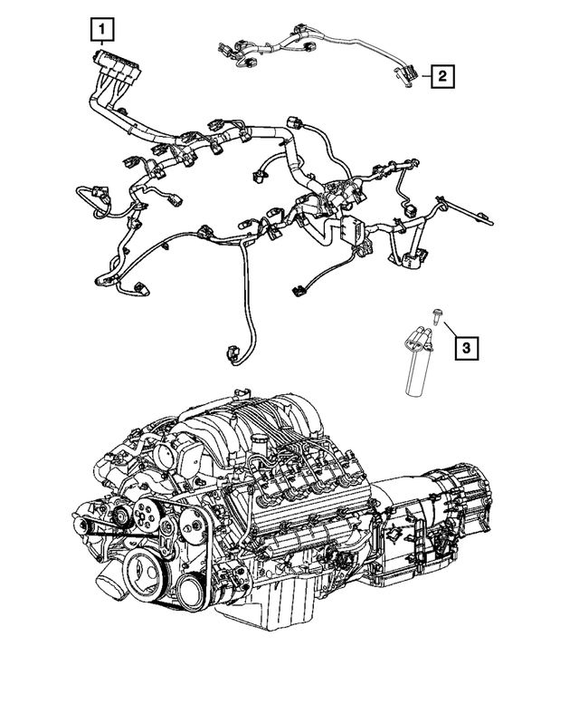 « 5035459AF –  : Moteur Cablage pour Mopar Image »