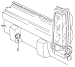 4388885 - Electrical: License Lamp for Chrysler: Imperial, New Yorker | Dodge: Dynasty Image