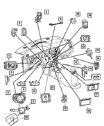 68021454AA - Electrical: Transfer Case Mode Switch for Mopar Image