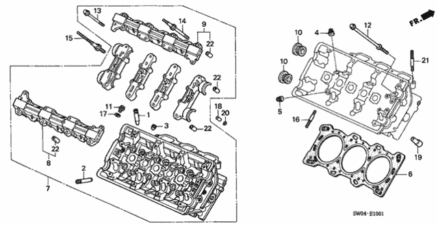 Cylinder Head (RR.) for 2004 Acura NSX #0