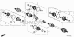 44014THR305 - Chassis: JOINT SET, OUTBOARD for Honda Image