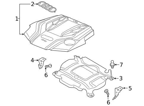 Engine Appearance Cover for 2025 Audi A6 allroad #0