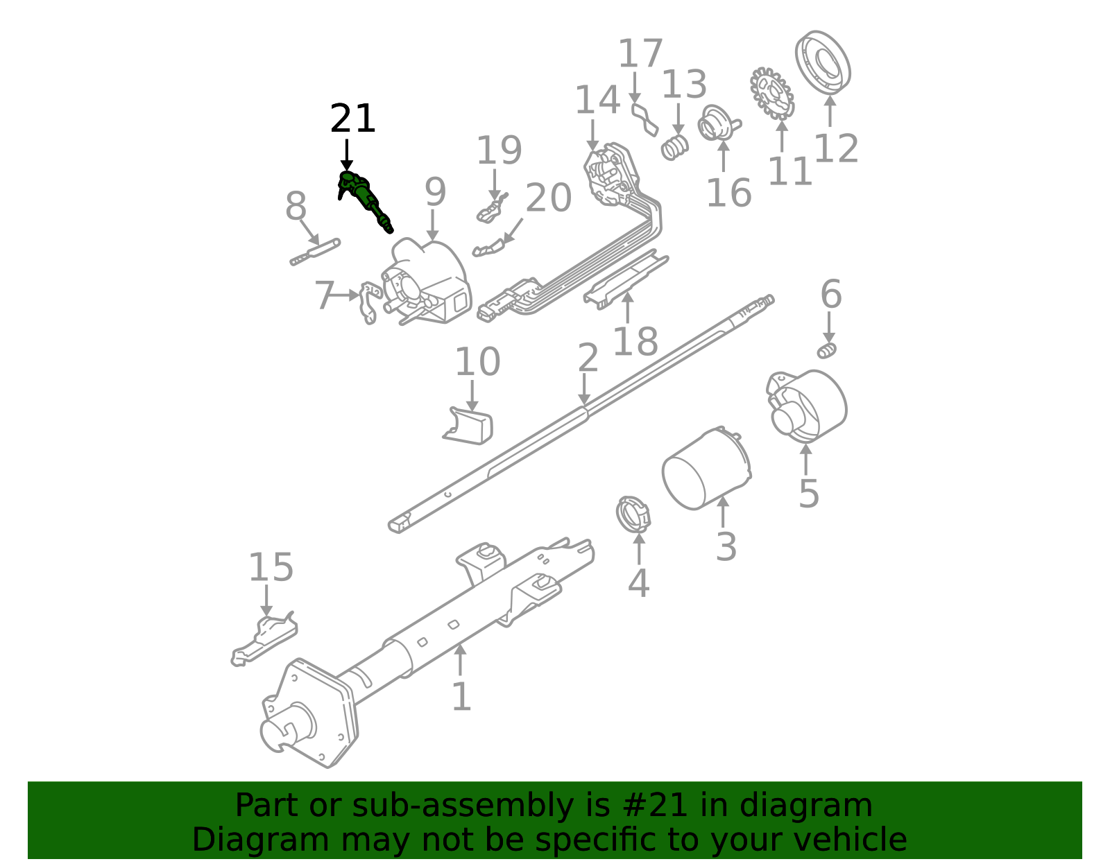 Hisport Ignition Lock Cylinder D1414B | Fits Buick, Chevy, GMC, Cadillac, Olds, Pontiac | Replaces 07840574 - View #6