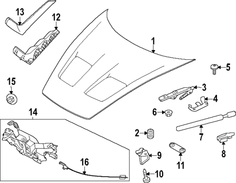 Hood & Components for 2023 Porsche 911 #0