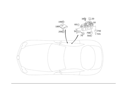 Control Modules, Fuse and Relay Box in Rear for 2005 Mercedes-Benz SLR McLaren #0