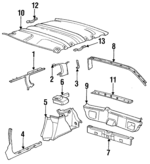 21039901 - Body: Upper Quarter Trim for GM Image