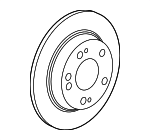 42510TBAA00 - Brakes: Rotor for Honda: Civic, Insight Image