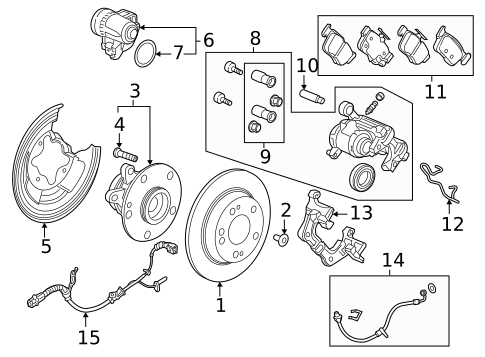 Brake Components for 2022 Honda Civic #1