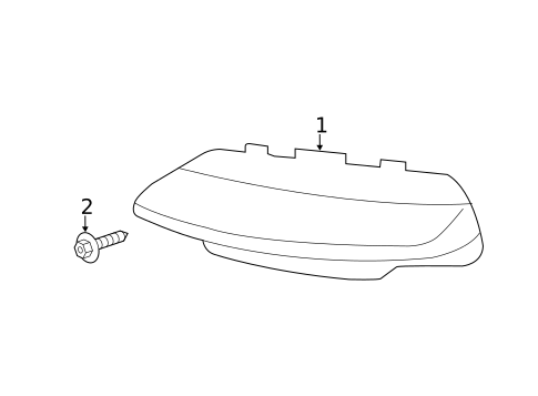 Daytime Running Lamp Components for 2013 Mercedes-Benz S600 #1