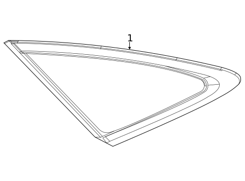 Glass & Hardware for 2021 Mercedes-Benz GLE 53 AMG&reg; #0