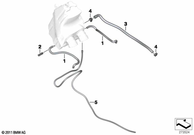 16137718338 - : Hose, Valve, Throttle Valve Assembly for BMW-Motorrad Image