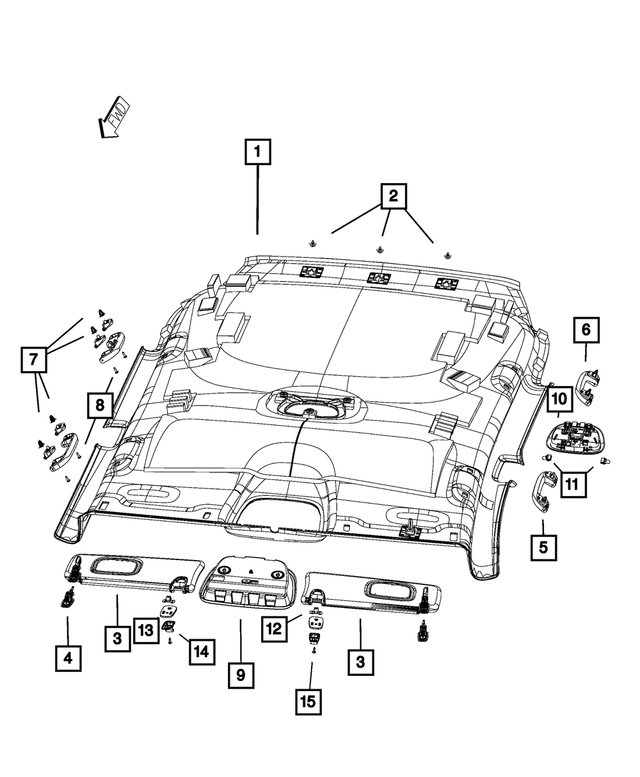 68139279AA - Interior Trim: Push Pin for Mopar Image image