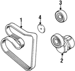 11287636373 - : Drive Belt for BMW: 318i, 318is, 318ti Image