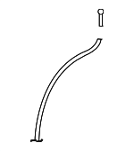 3D0809937B - Body: Drain Hose for Volkswagen: CC, Eos, Golf, Golf R, GTI, Jetta, Passat, Phaeton, R32, Rabbit, Tiguan, Tiguan Limited Image