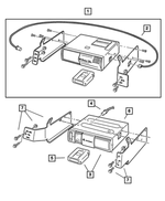 82205892 - Mopar Accessories - Component Parts: Cd Changer - 10 Disc Player Package for Mopar Image