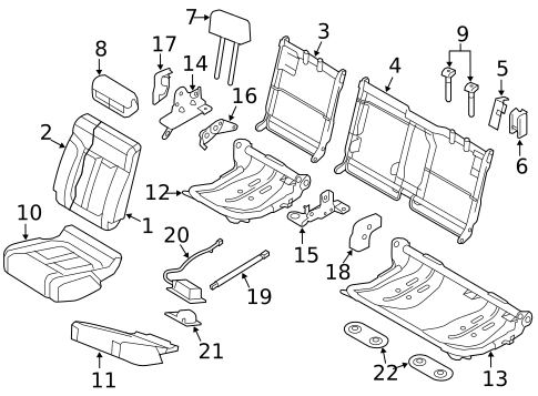 Rear Seat Components for 2012 Ford F-150 #0