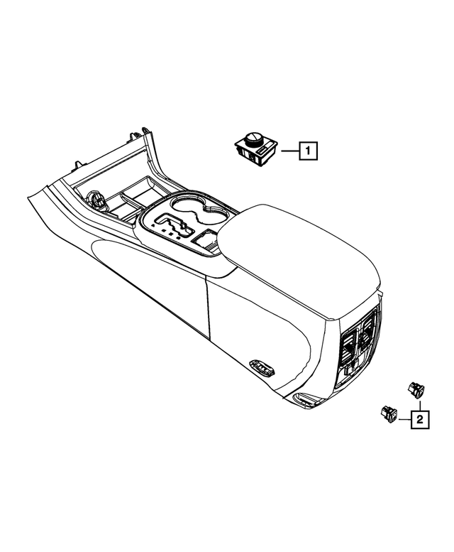 68059873AA - Electrical: Heated Seat Switch, Left for Mopar Image image