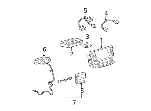 Navigation System Components for 2009 Lexus IS F #0