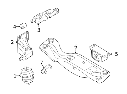 Engine & Trans Mounting for 2016 INFINITI QX50 #0