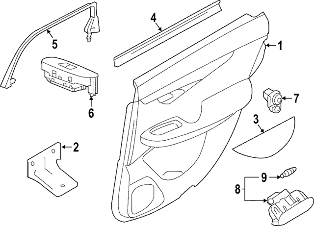 254315VG0A - Body: Window Switch for INFINITI: QX55 Image