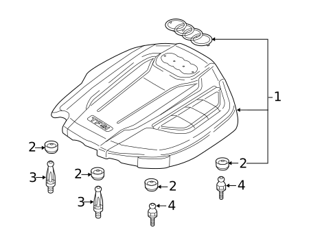 Engine Appearance Cover for 2017 Audi A6 #0
