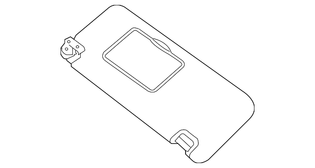 2016-2024 Nissan TITAN XD Sun-Visor - Driver's Side (LH) 96401