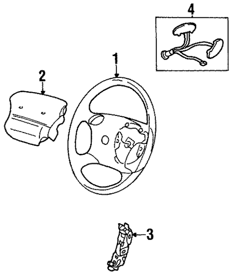 Steering Wheel & Trim for 1995 Mazda B3000 #0