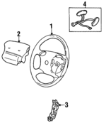 ZZM232980A - Steering: Steering Wheel for Mazda: B2300, B3000, B4000 Image