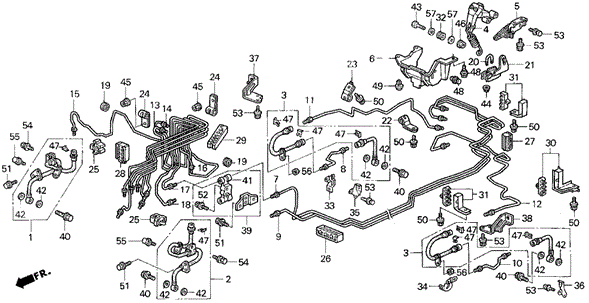 Brake Line ('95-'97) for 1997 Honda Odyssey #0