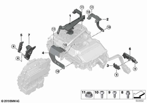 Cable Harness Fixings for 2019 Mini Cooper SE #0