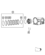 52107979AA - NAG1; W5A580; 5-Speed; Automatic Transmission: Snap Ring for Mopar Image