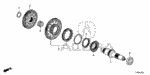 23261R9T000 - Transmission - Automatic: SHAFT, REVERSE for Acura Image
