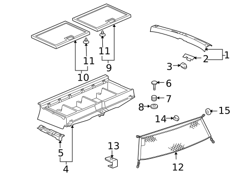 Interior Trim - Rear Body for 2006 Pontiac Montana #0