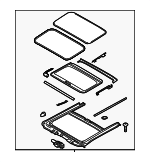 81600J0000TTX - Body: Sunroof Assembly for Hyundai: Accent Image