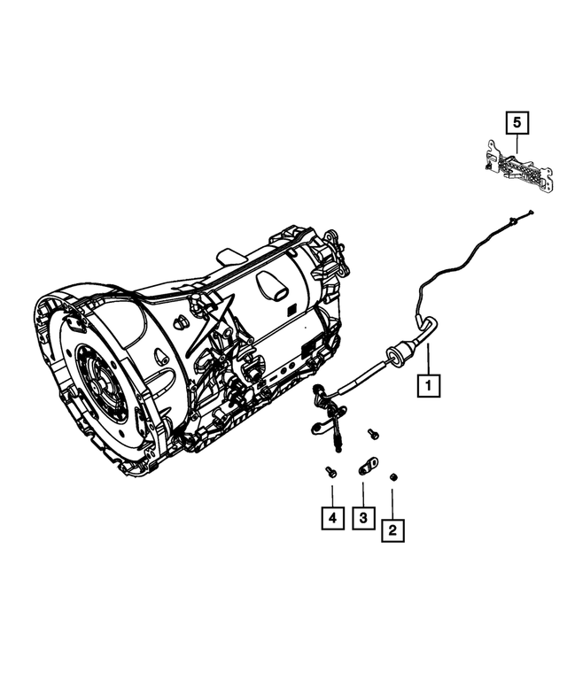 68489074AB - Transmission: Manual Park Release Cable for Mopar Image