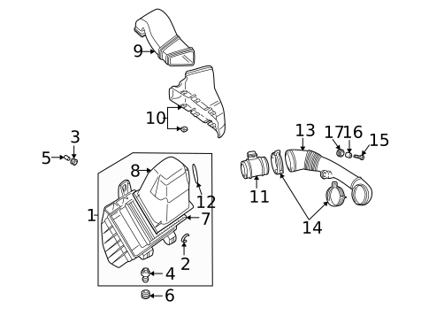 Air Intake for 2002 Volkswagen Passat #0