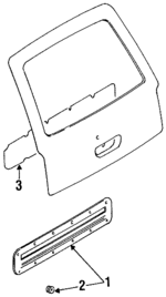 K01968560C70 - Body: Lift Gate Trim for Kia Image