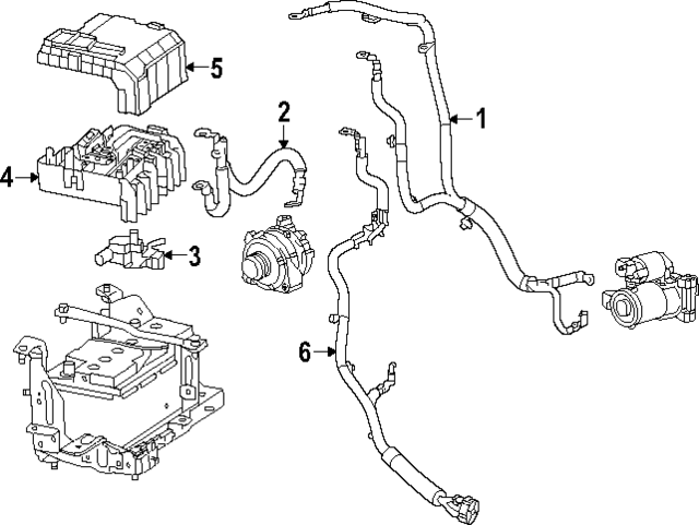 85587486 - : Part# 85587486 F (S)Cable for Cadillac: Escalade, Escalade ESV Image