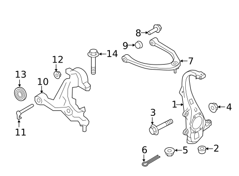 Suspension Components for 2016 INFINITI QX50 #1