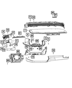 7LM99TX7AA - Interior Trim: Instrument Cluster Bezel for Mopar Image